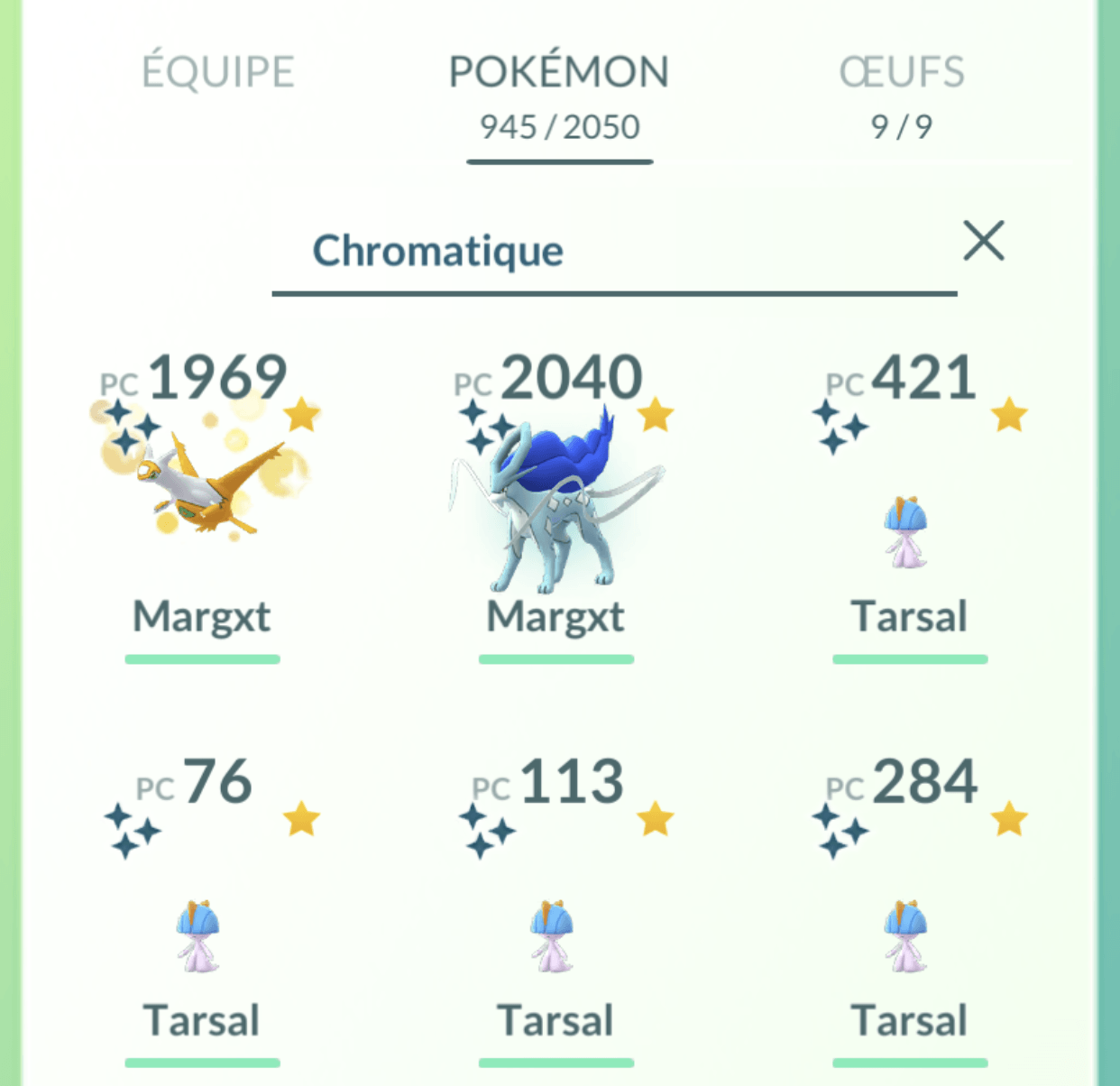 Pokémon GO - Les Pokémon chromatiques